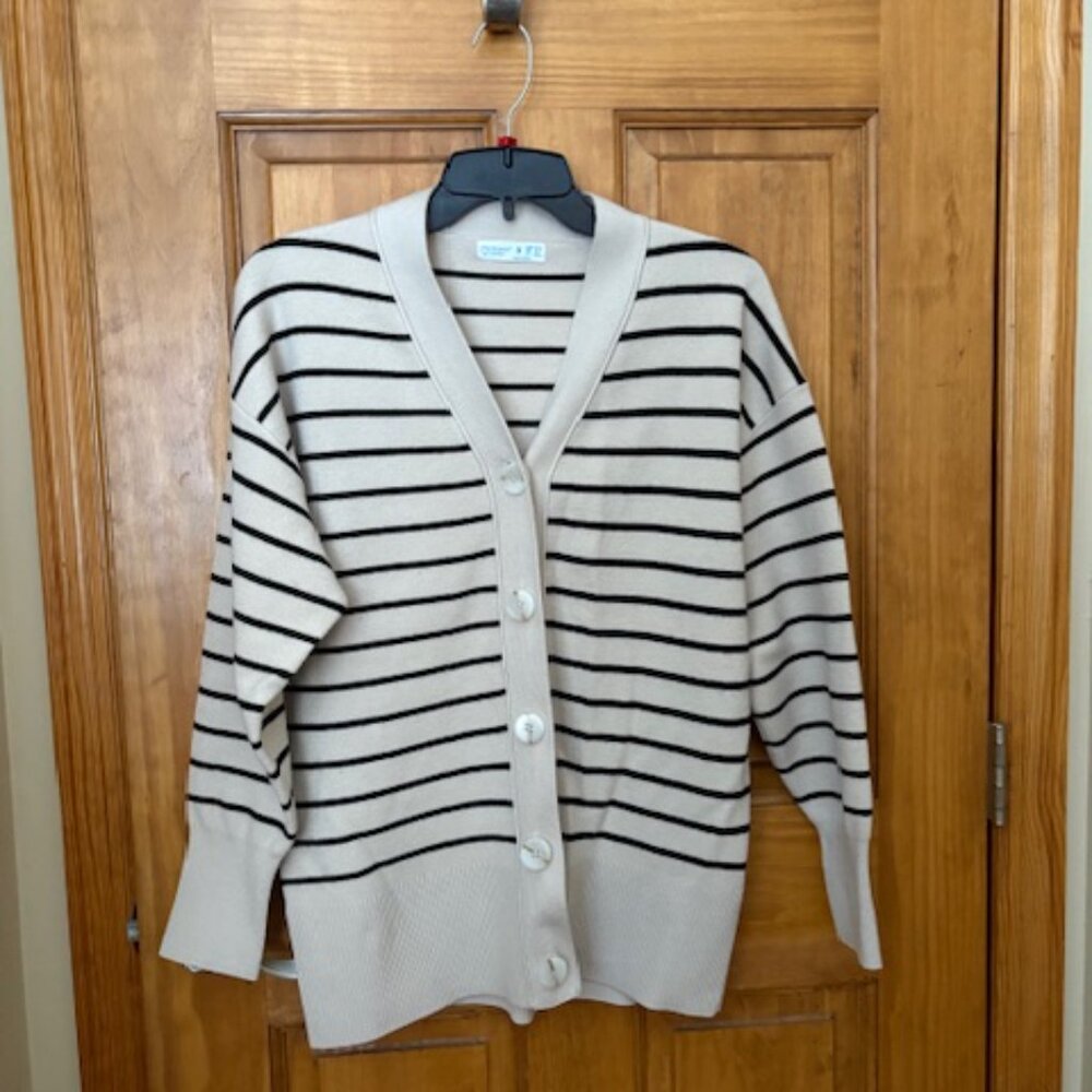 Primark striped cardigan